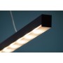 Linear PowerLED light bar lamp 1m graphite brush
